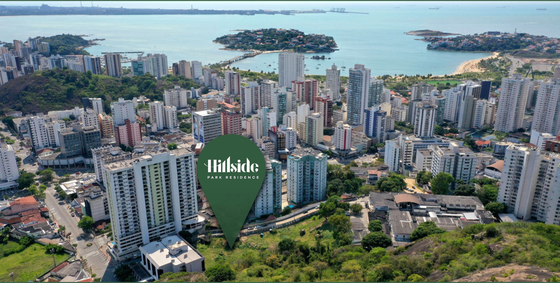 Localização do Hillside Park em Santa Lúcia, Vitória